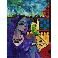 Abrar Ahmed, 18 x 24 Inch, Oil on Canvas, Figurative Painting, AC-AA-617 Abrar Ahmed, 18 x 24 Inch, Oil on Canvas, Figurative Painting, AC-AA-617